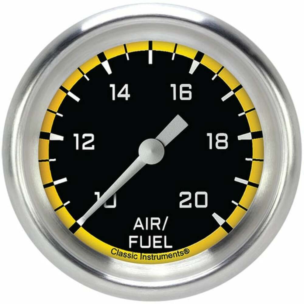 Classic analog gauge set black