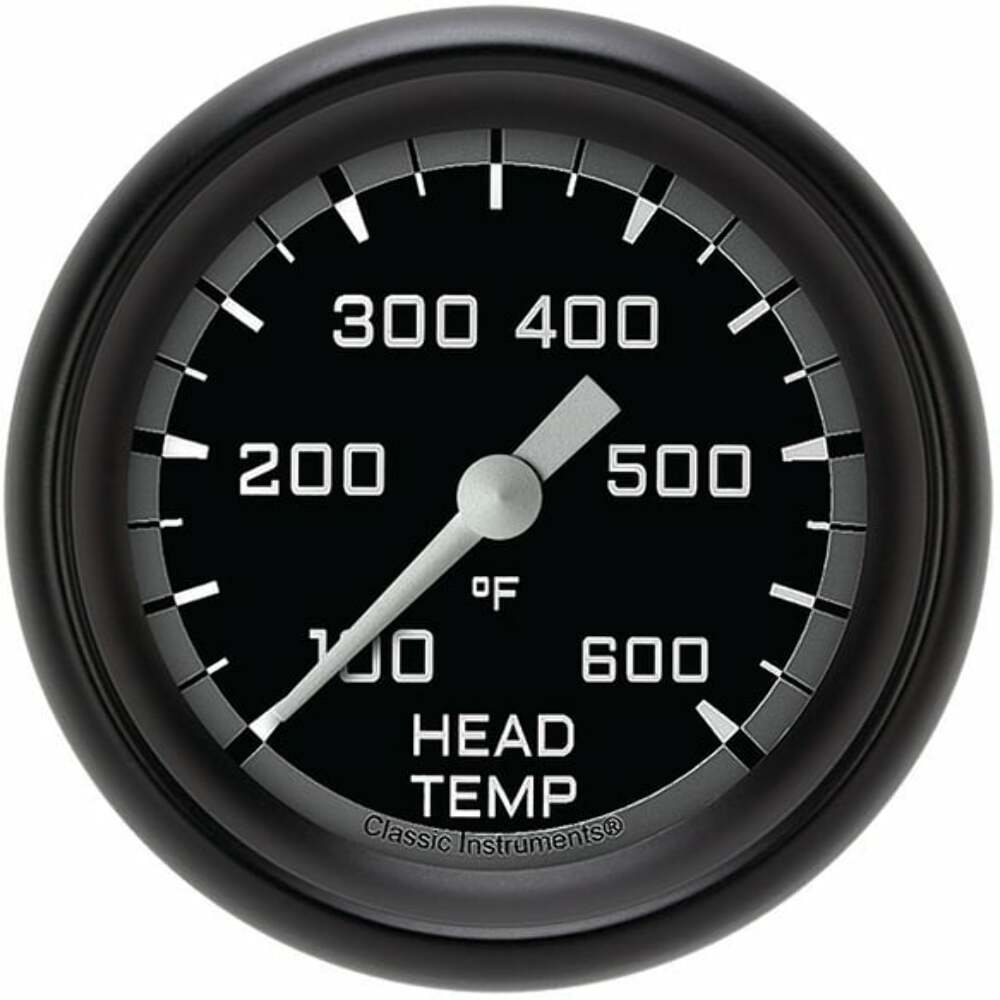 Classic analog gauge set black