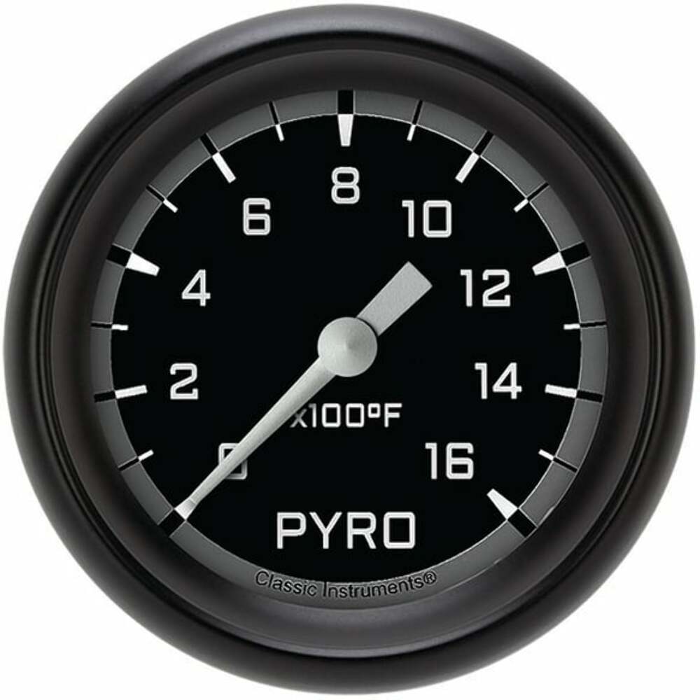 Classic analog gauge set black