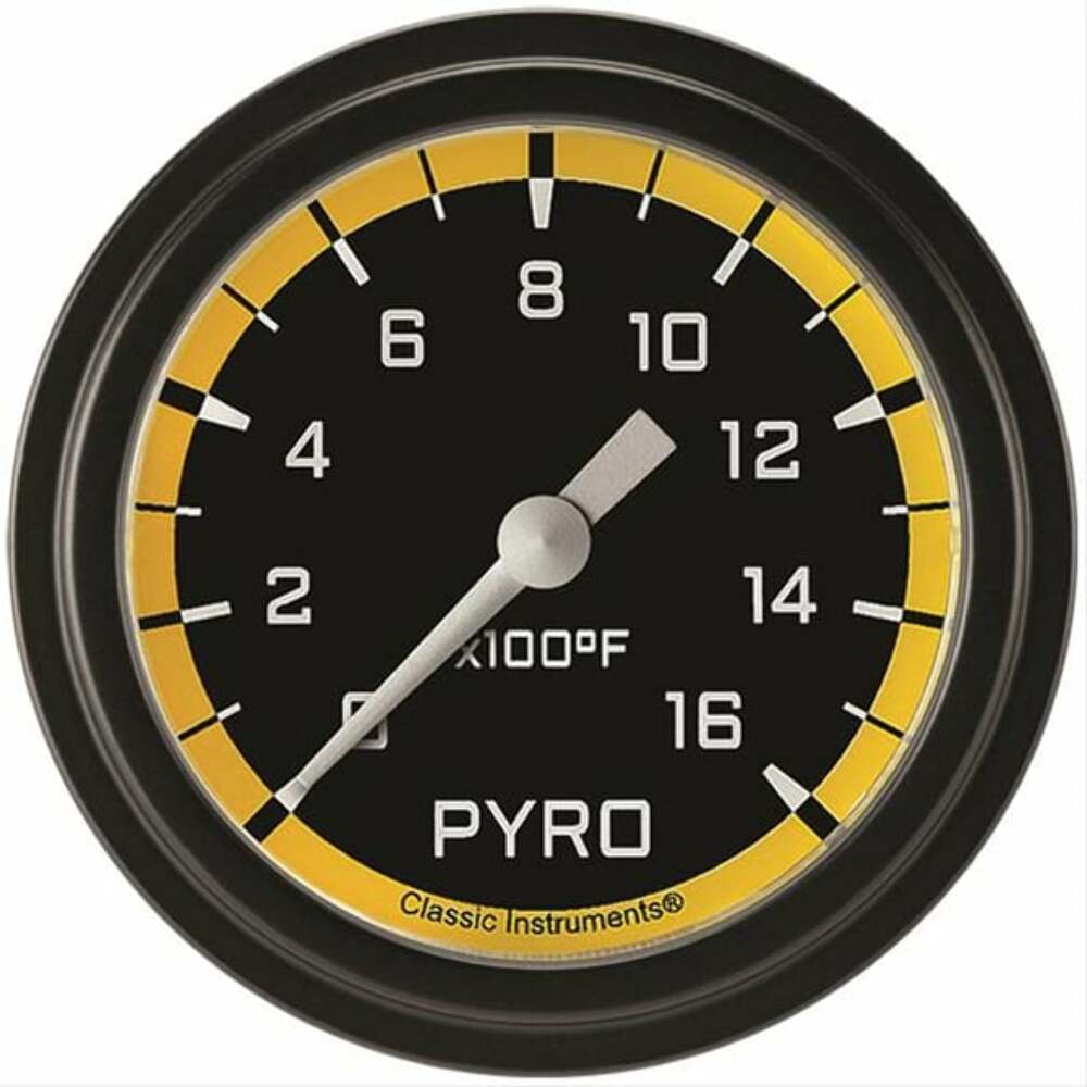 Classic analog gauge set black