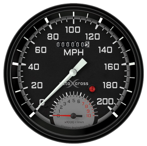 AutoCross Gray 4 5/8" Speedtachular AX50GBLF