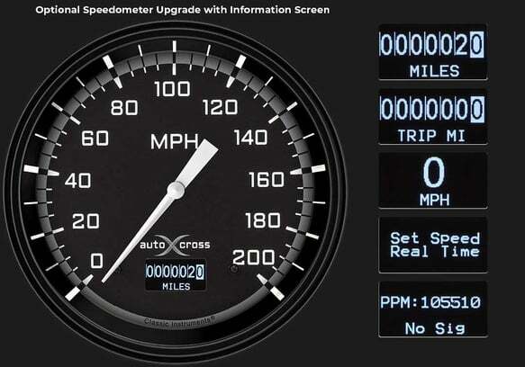 AutoCross Gray Three Gauge Set AX53GBLF
