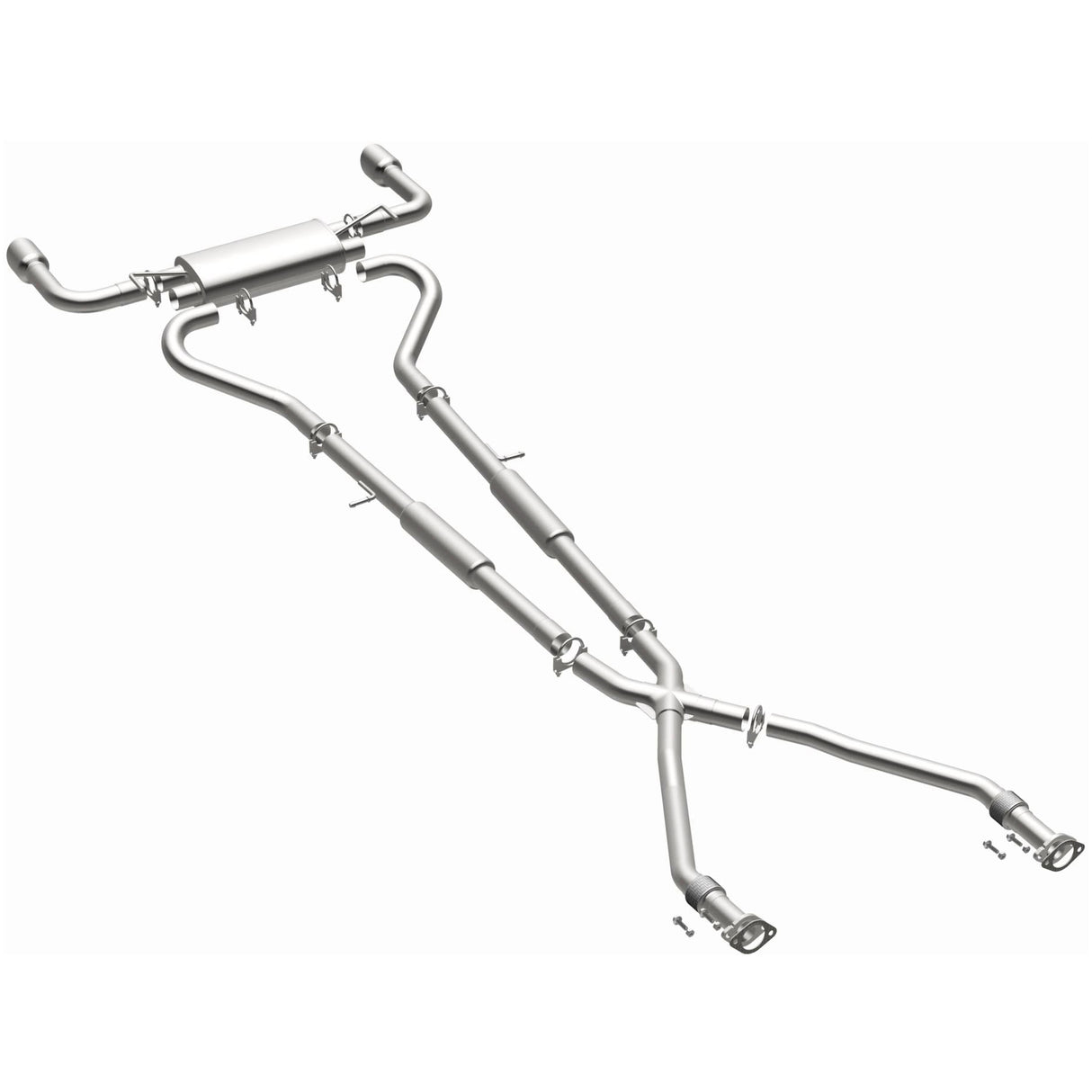 Fits 2014-2023 INFINITI Q50 Direct-Fit Replacement Exhaust System aluminized steel