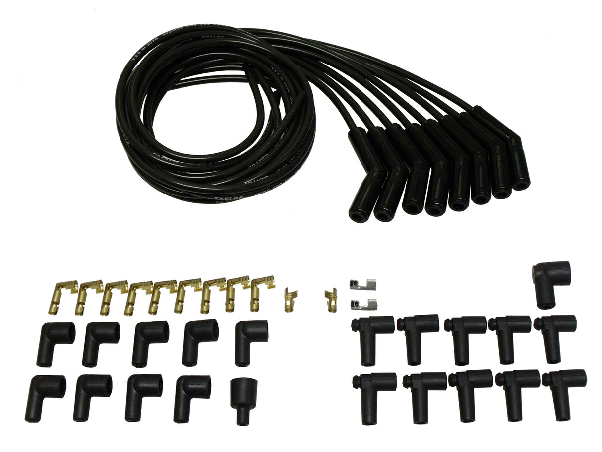 Spark Plug Wire Set Universal Silicone Spiro Pro 8mm 90? 350 ohm/ft 75053-B
