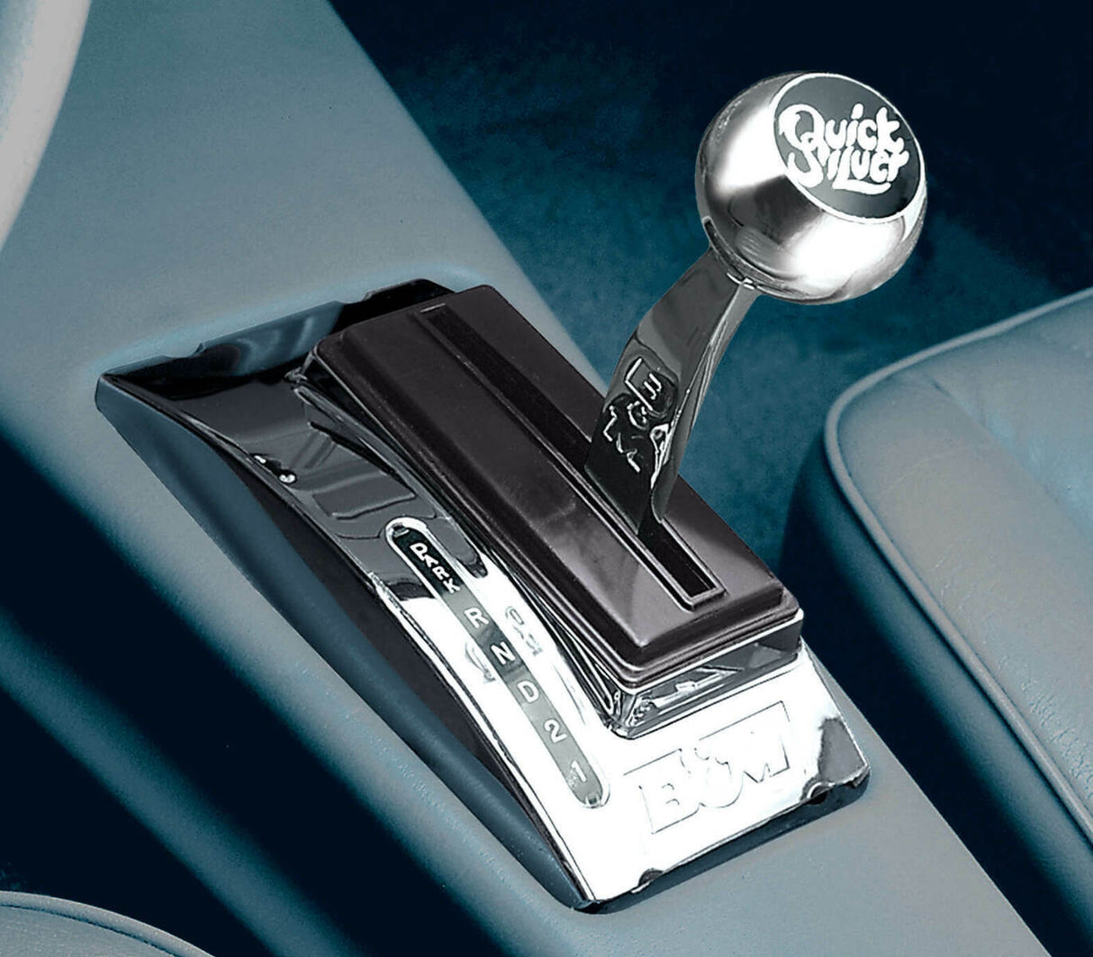 B&M 80688 Automatic Shifter, Console Quicksilver black