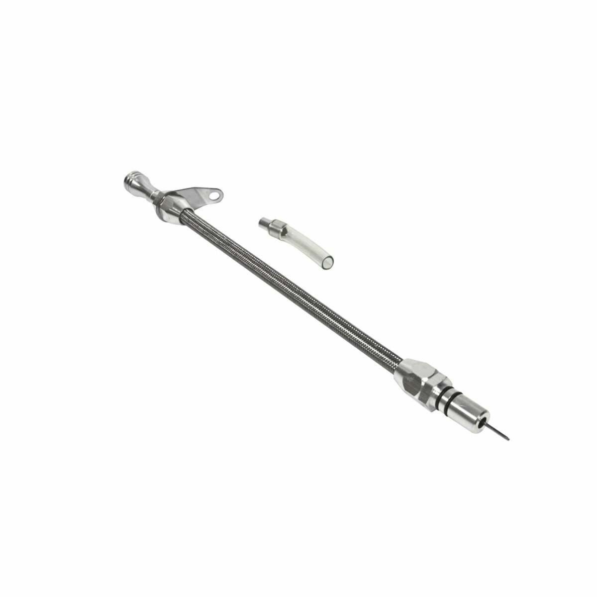 Billet Aluminum/Stainless Steel Braided Dipstick - GM billet aluminum stainless steel