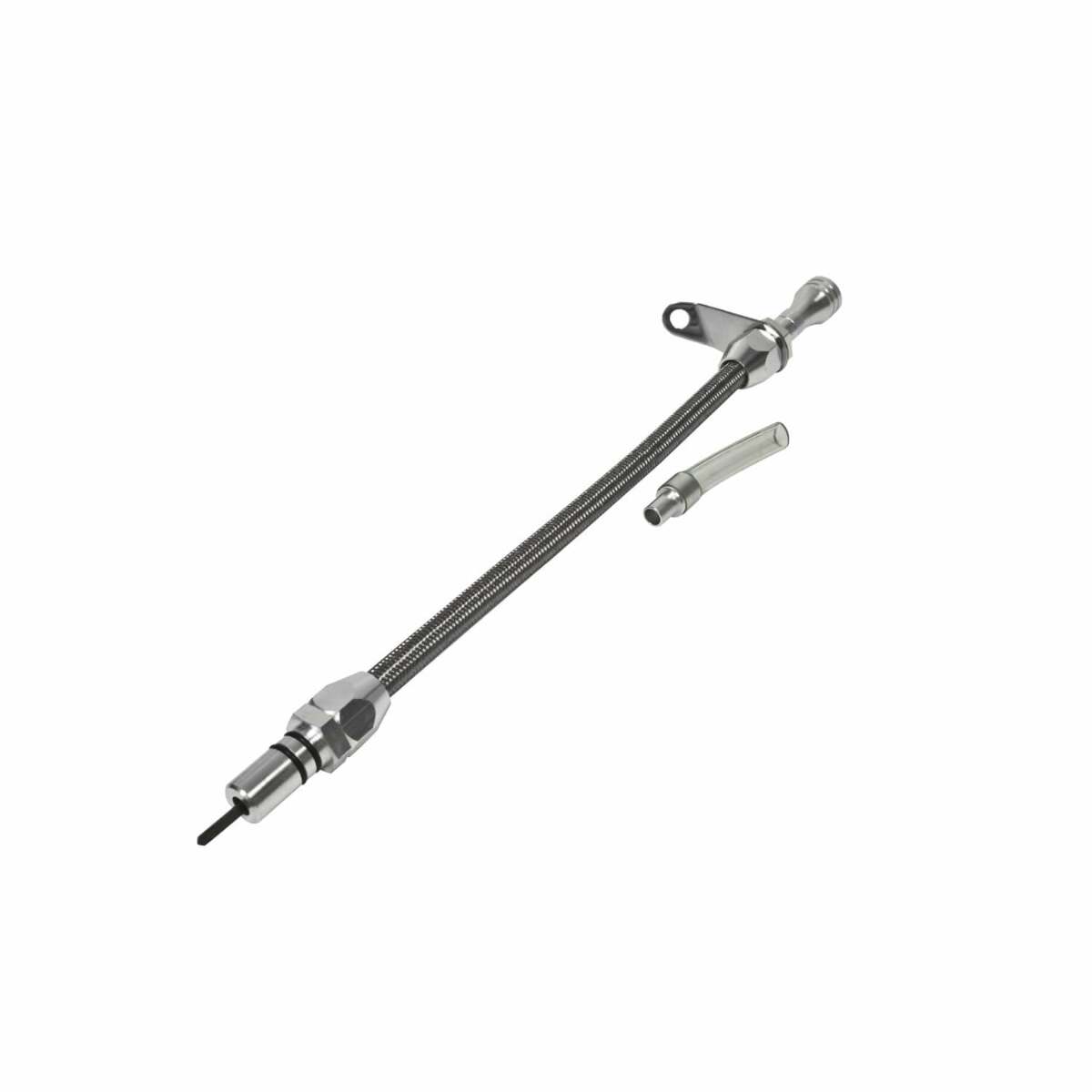Billet Aluminum/Stainless Steel Braided Dipstick - GM billet aluminum stainless steel