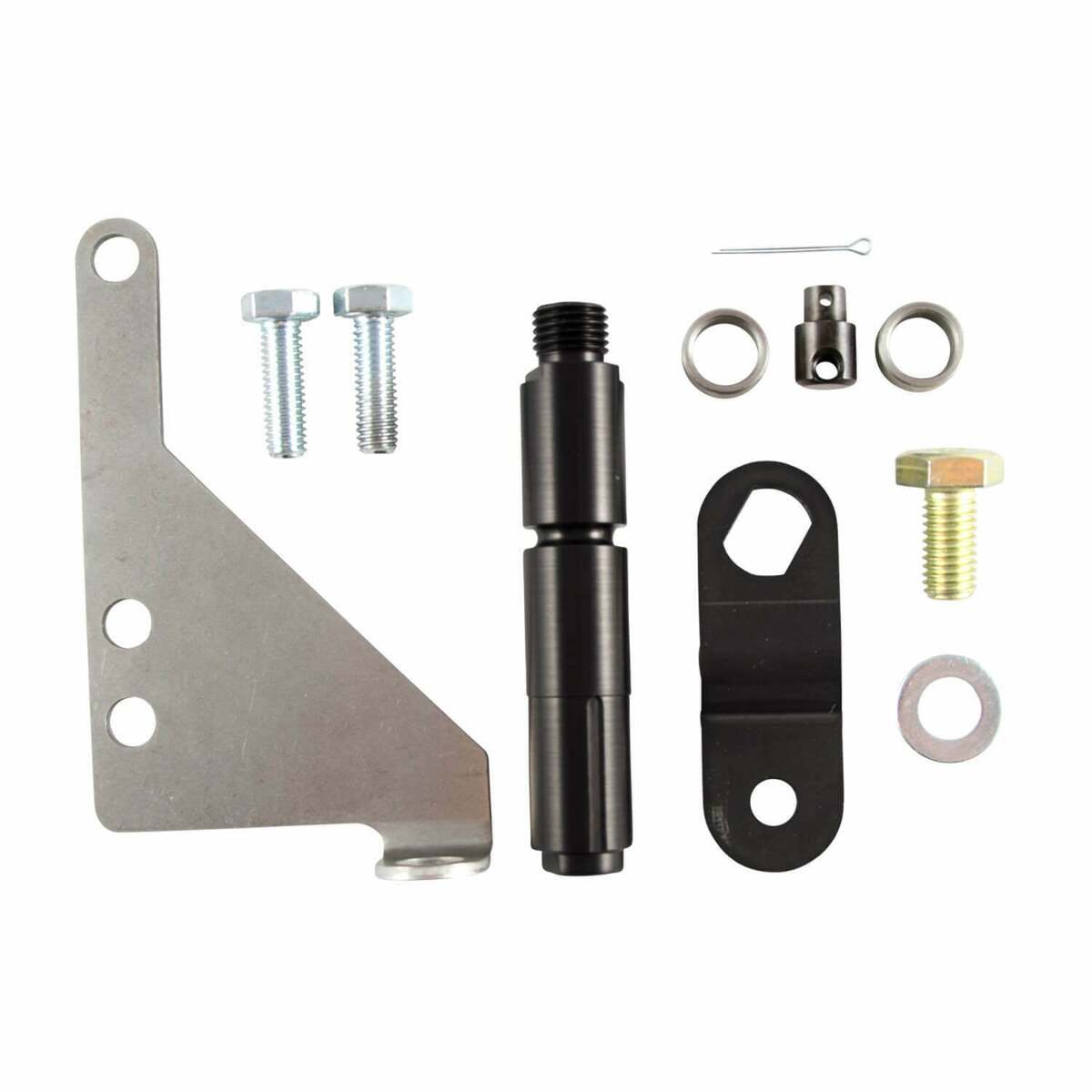 B&M Cable Bracket & Shift Lever Kit - Ford aluminum