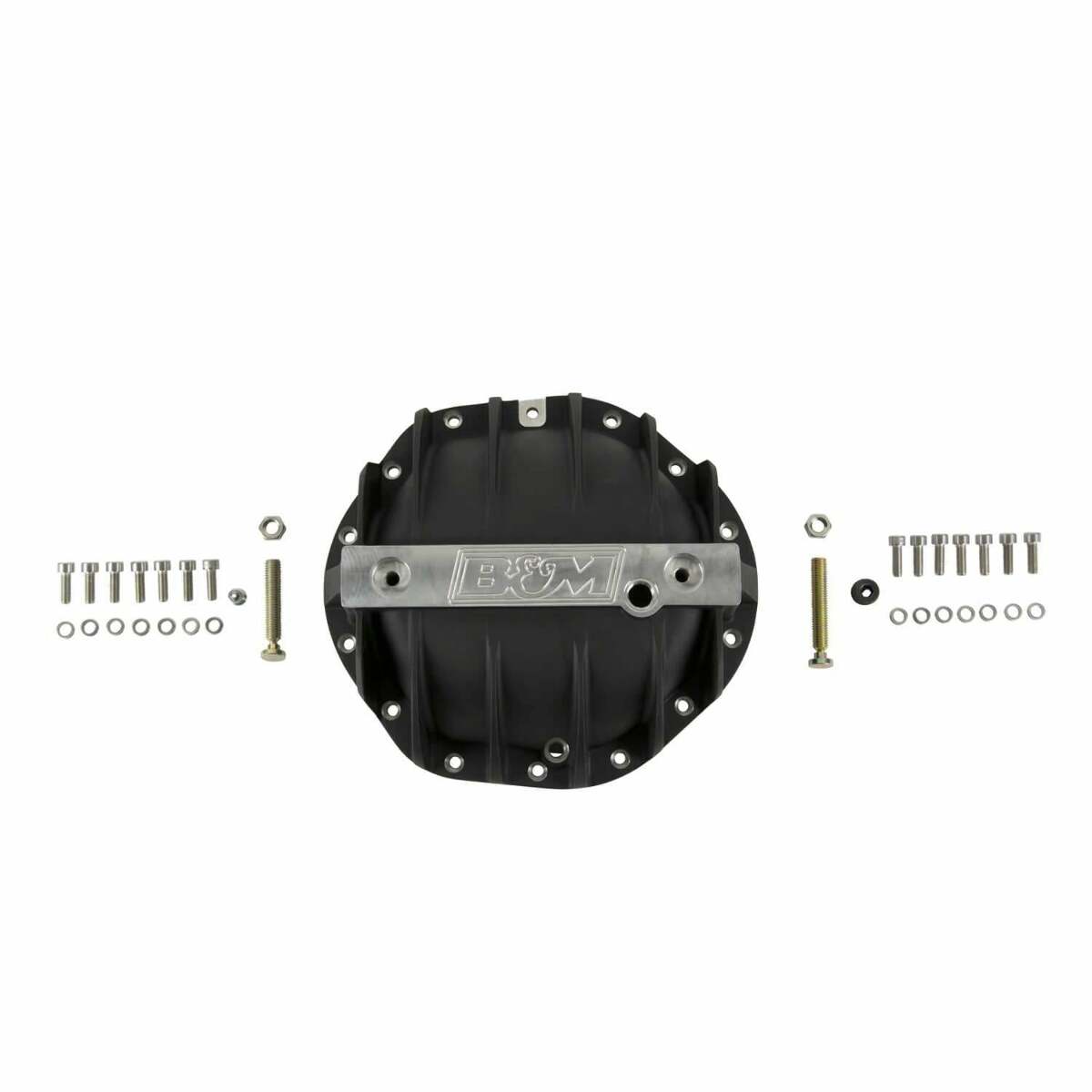 Hi-Tek Aluminum Differential Cover for GM 9.5-inch 14-bolt - Black aluminum black anodized