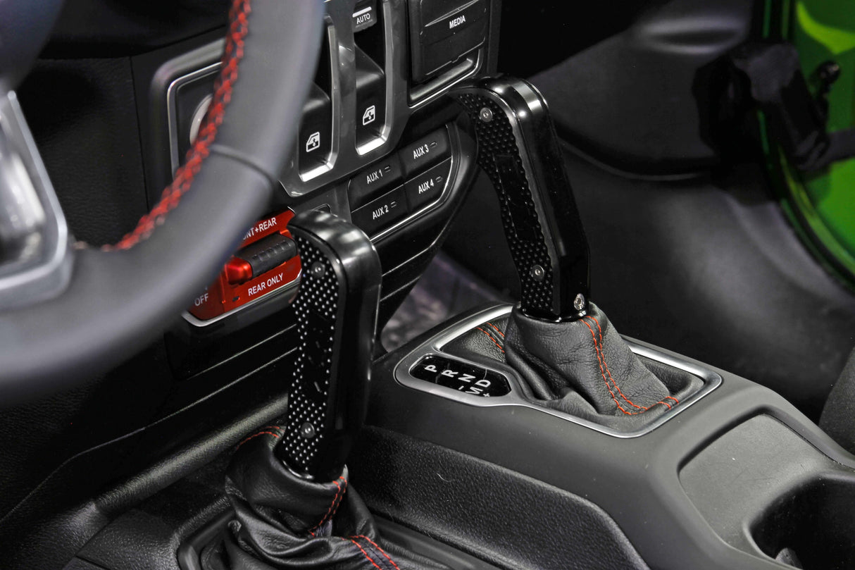 Magnum Grip Auto Shift Handle Set billet aluminum black anodized