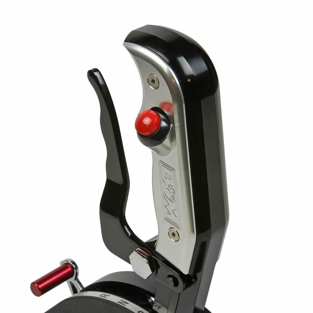 Magnum Grip Side Plate with 12V Button billet aluminum black anodized