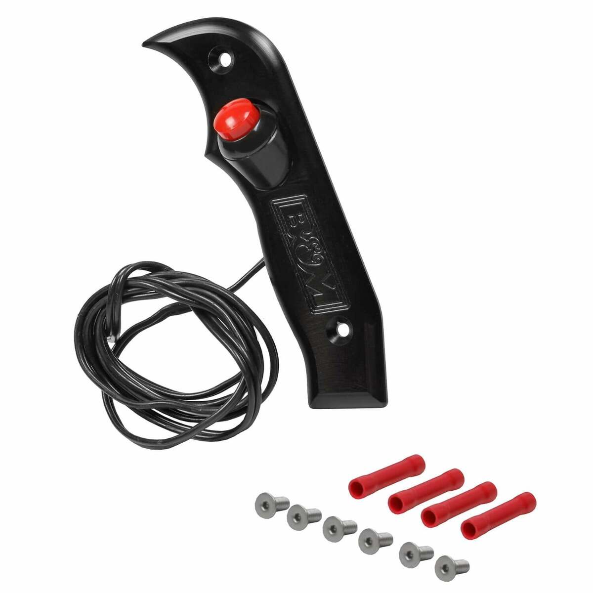 Magnum Grip Side Plate with 12V Button billet aluminum black anodized