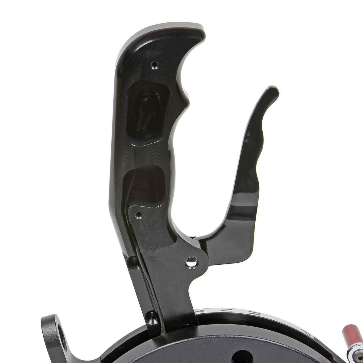 Magnum Grip Side Plate with 12V Button billet aluminum black anodized