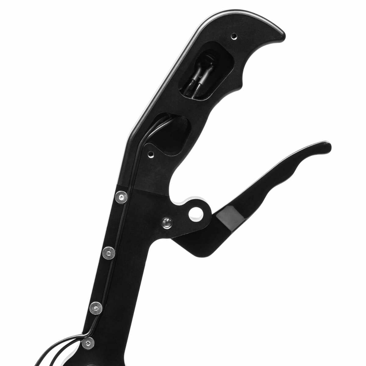 Magnum Grip Side Plate with two 12V Buttons billet aluminum black anodized