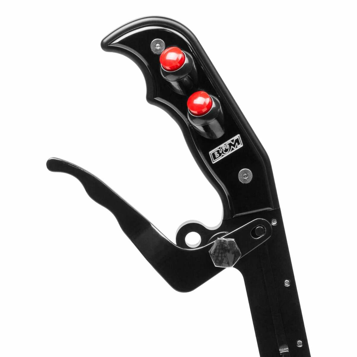 Magnum Grip Side Plate with two 12V Buttons billet aluminum black anodized