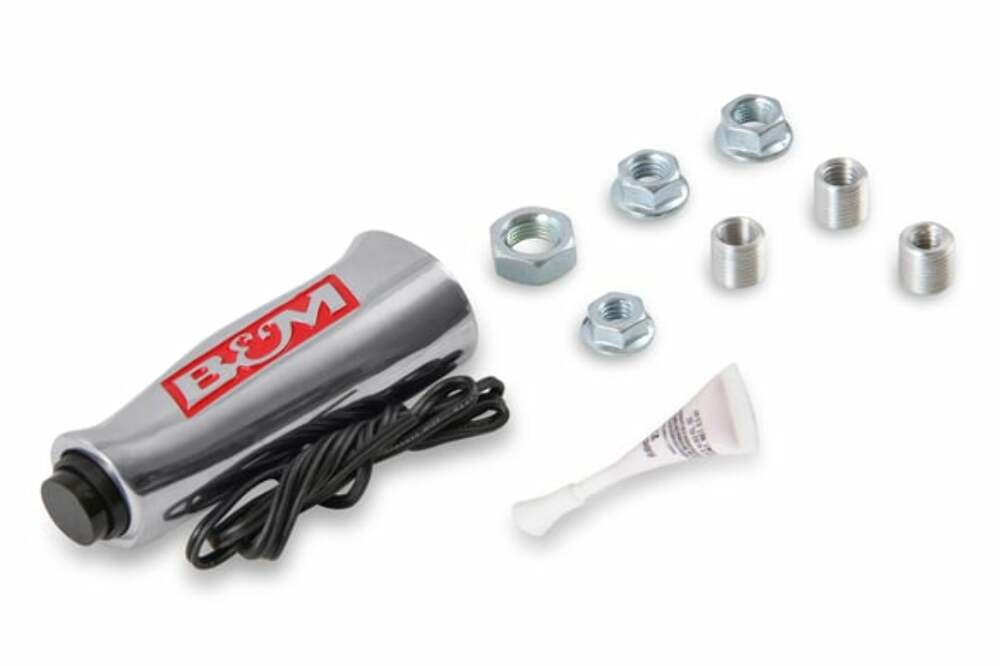 Universal T-Handle - Brushed with 12V Switch aluminum