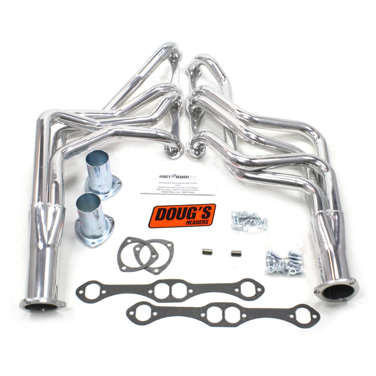 Long Tube Headers for 67-77 GM F G/A 265-400 SBC Non Cat no EGR or A.I.R. D308