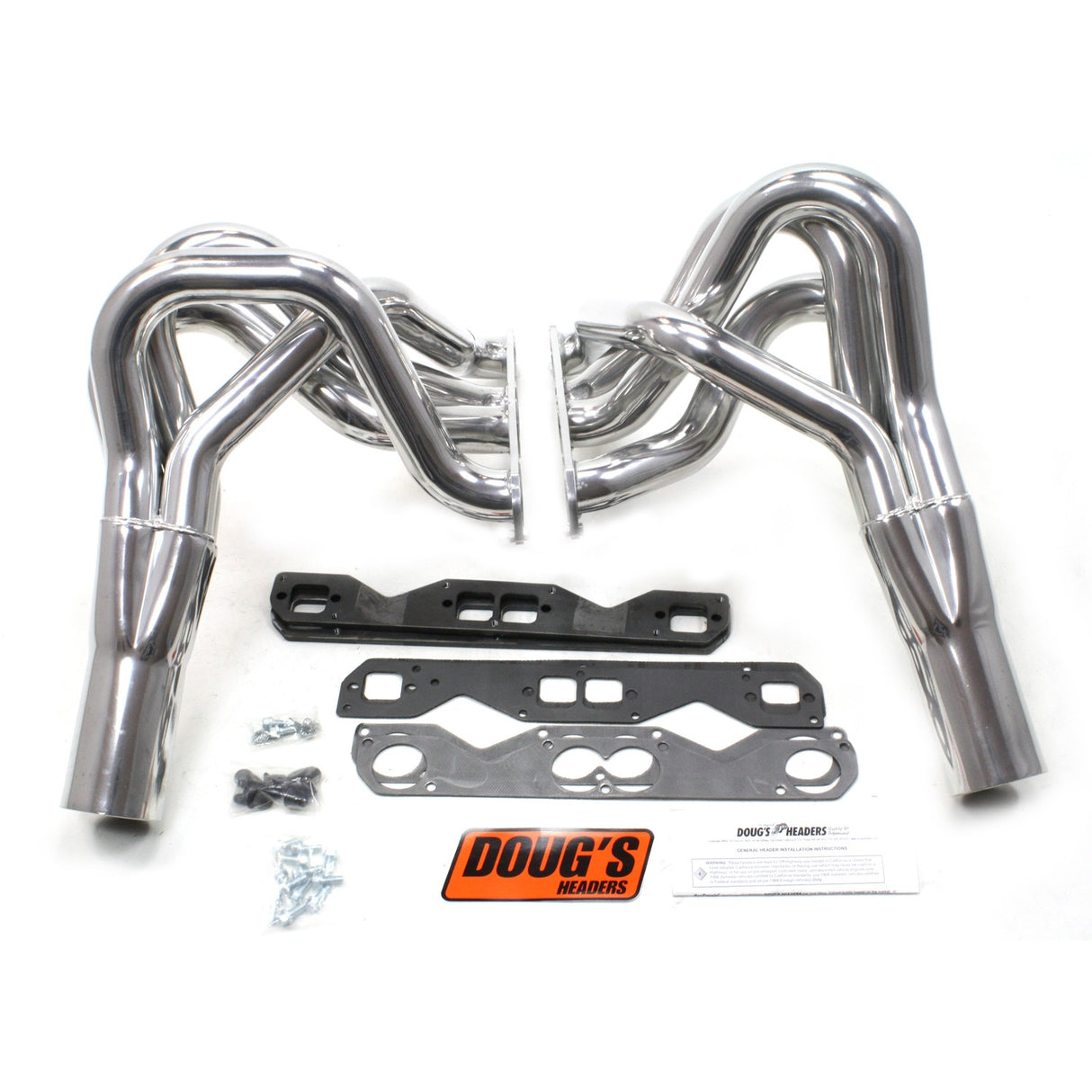 Fenderwell Headers for 62-67 Nova 265-400 SBC 2in Primary Ceramic Coated D365