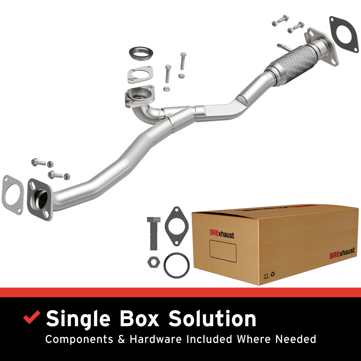 t 2008-2009 Ford Taurus Direct-Fit Front Pipe Kit 107-0213 Brexhaust