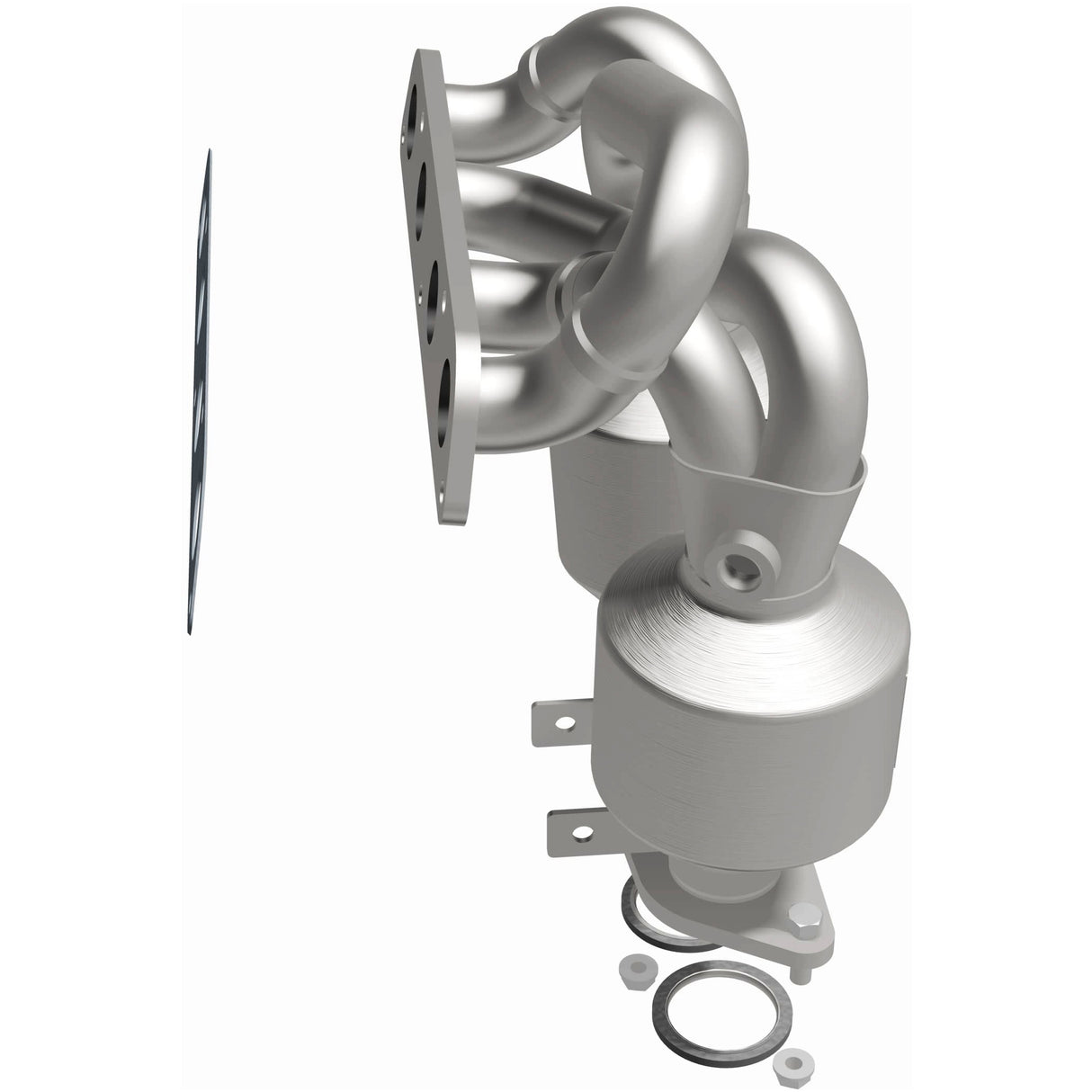 Catalytic Converter with Integrated Exhaust Manifold for HM Grade Federal / EPA Compliant Direct-Fit Manifold Catalytic