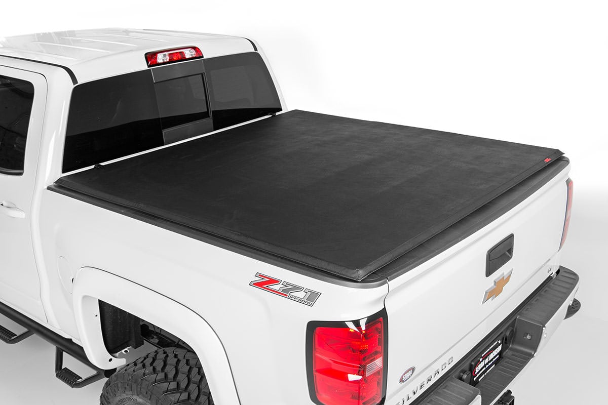 Soft Tri-Fold Bed Cover for Chevy by Rough Country