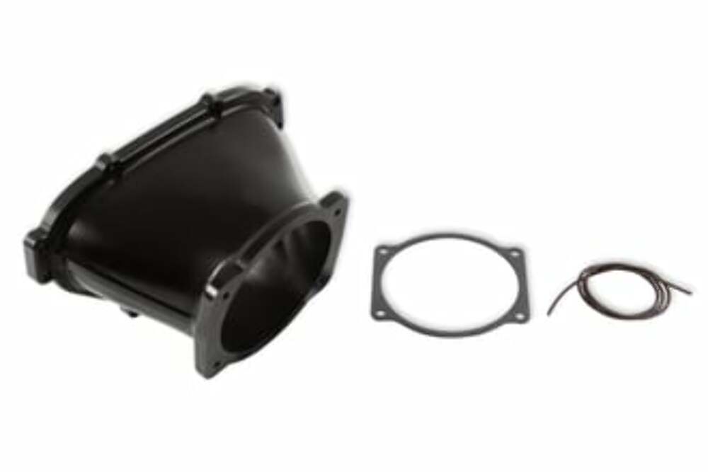 Holley EFI Billet Aluminum LS Front-Feed Lo-Ram 105 mm Throttle Body Adapter 300-630BK black aluminum