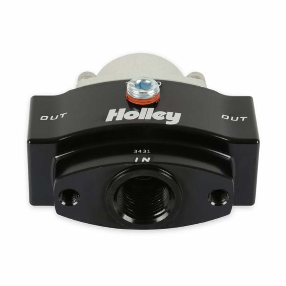 Holley Billet Bypass Fuel Pressure Regulator Kit 4.5-9 Psi W/Fittings & Gauge-12-840KIT