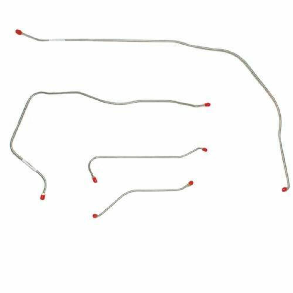 Front Brake Line Kit for 1955 Chevy Bel Air disc brakes stainless steel