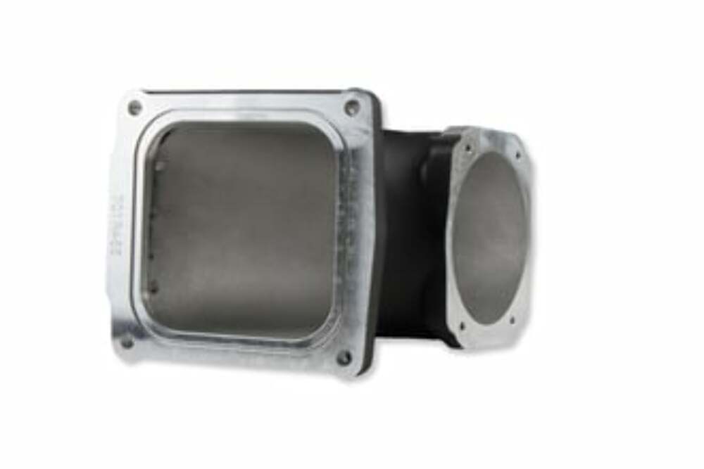 Holley EFI Black Cast Aluminum 4500 EFI Throttle Body Intake Elbow-Ls 300-248BK black aluminum