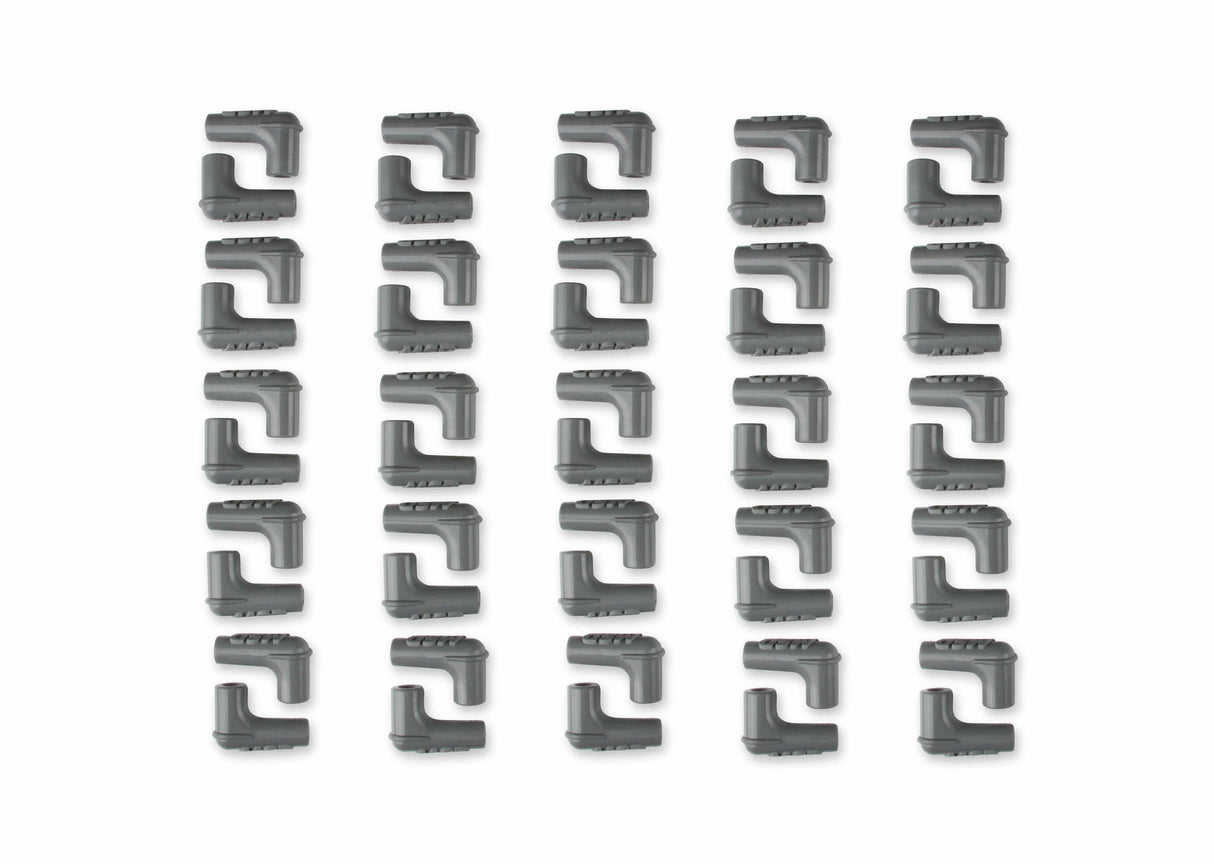 MSD spark plug wire set BOOTS-90-DEGREE-LOGO-SPARK-PLUG-GRAY-SILICONE-50EA-34514