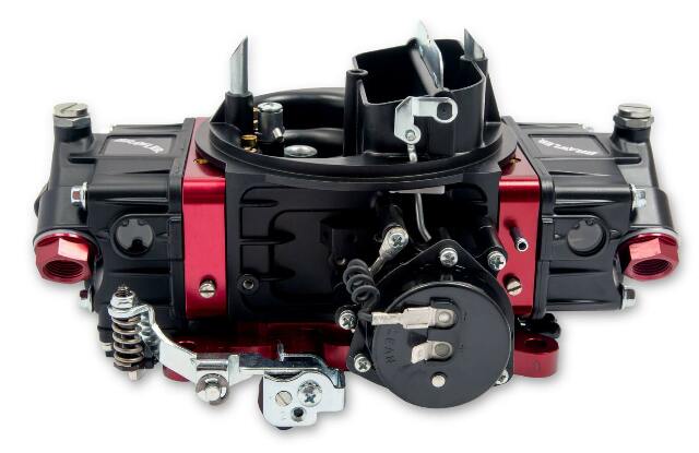 Quick Fuel Carburetor BR-67318; Street 650 cfm 4bbl Mechanical Black/Red aluminum LED