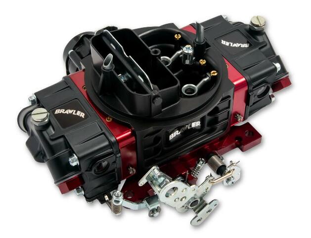 Quick Fuel Carburetor BR-67318; Street 650 cfm 4bbl Mechanical Black/Red aluminum LED