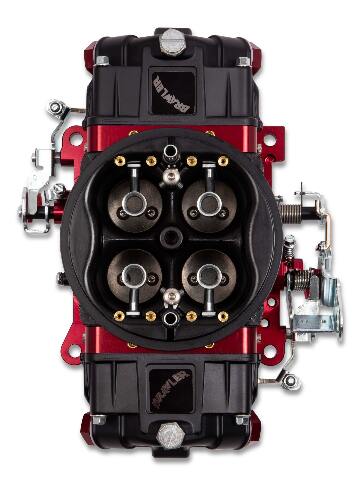 Quick Fuel Carburetor BR-67331; Race 750 cfm 4bbl Mechanical Black/Red aluminum LED