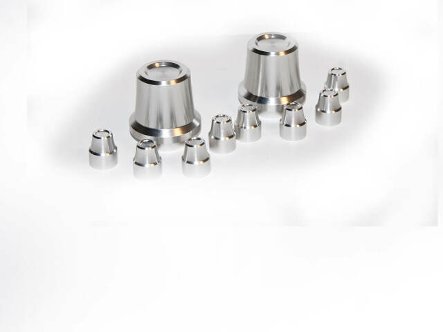 Billet Strut TowerCaps 10pc fits Ford Mustang Shelby 11-14 Drake BR3Z-7W13296-BL muscle car