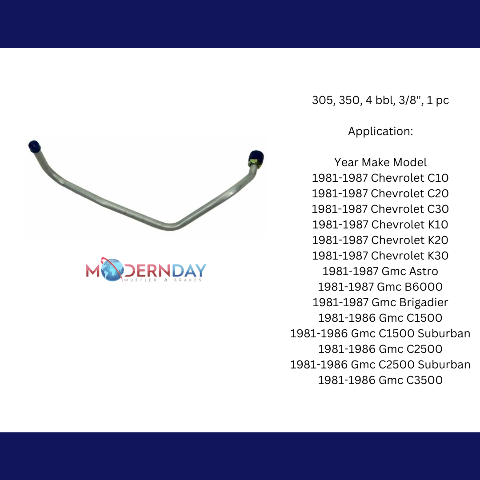 /GMC Truck Vacuum Line fits 1981-1987 Chevy C10 4 bbl BVL401 Shafer's Classic Reproductions