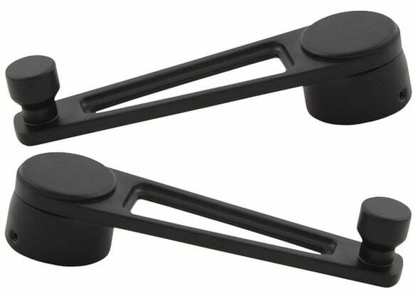 1987 Chevrolet Blazer; Billet Window Handle - Black - Pair BWH87BK