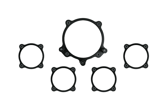 Moal Bomber 5-analog gauge Trim Bezel Set BZMA5GS