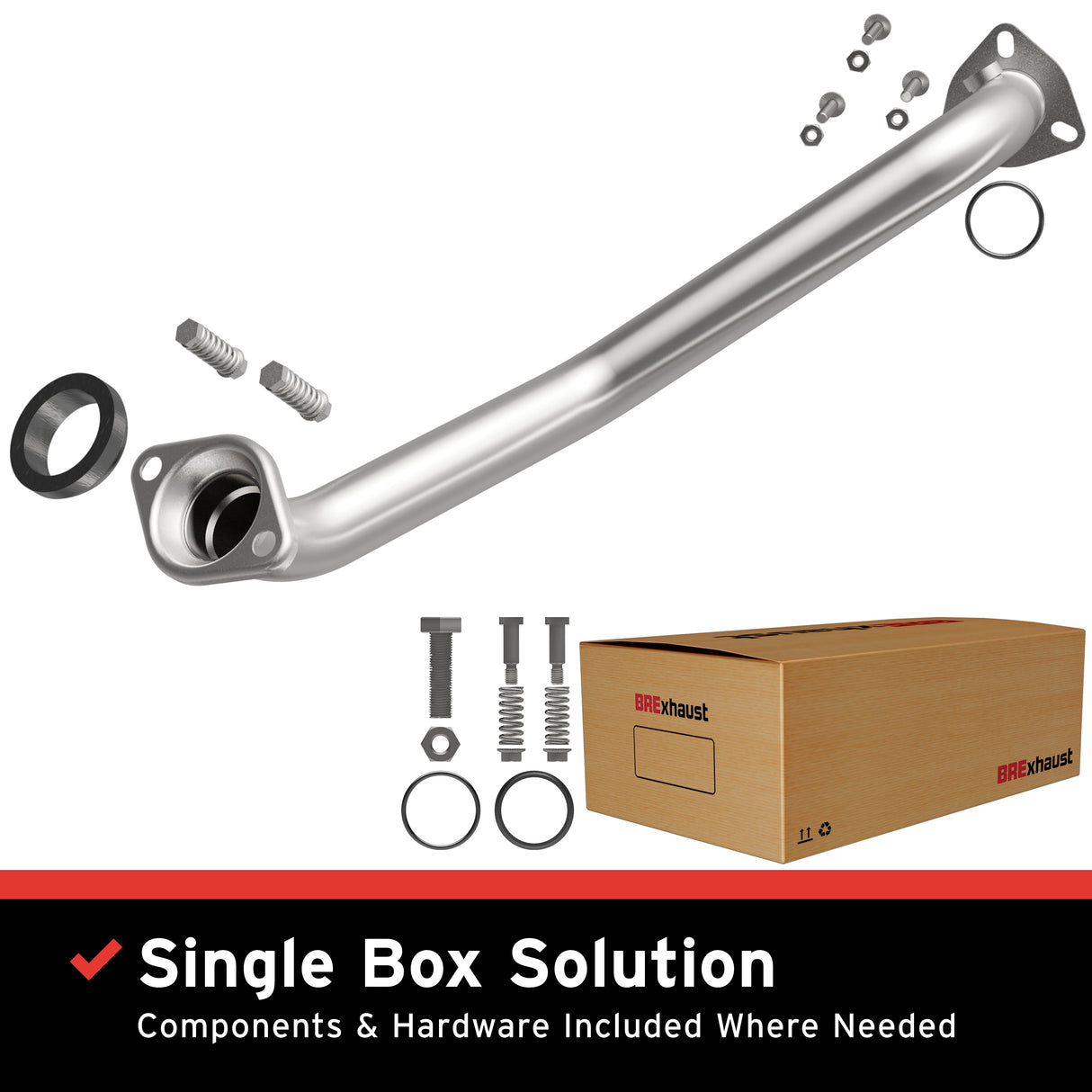 2014-2015 Honda Civic Direct-Fit Front Pipe Kit 107-0032 stainless steel