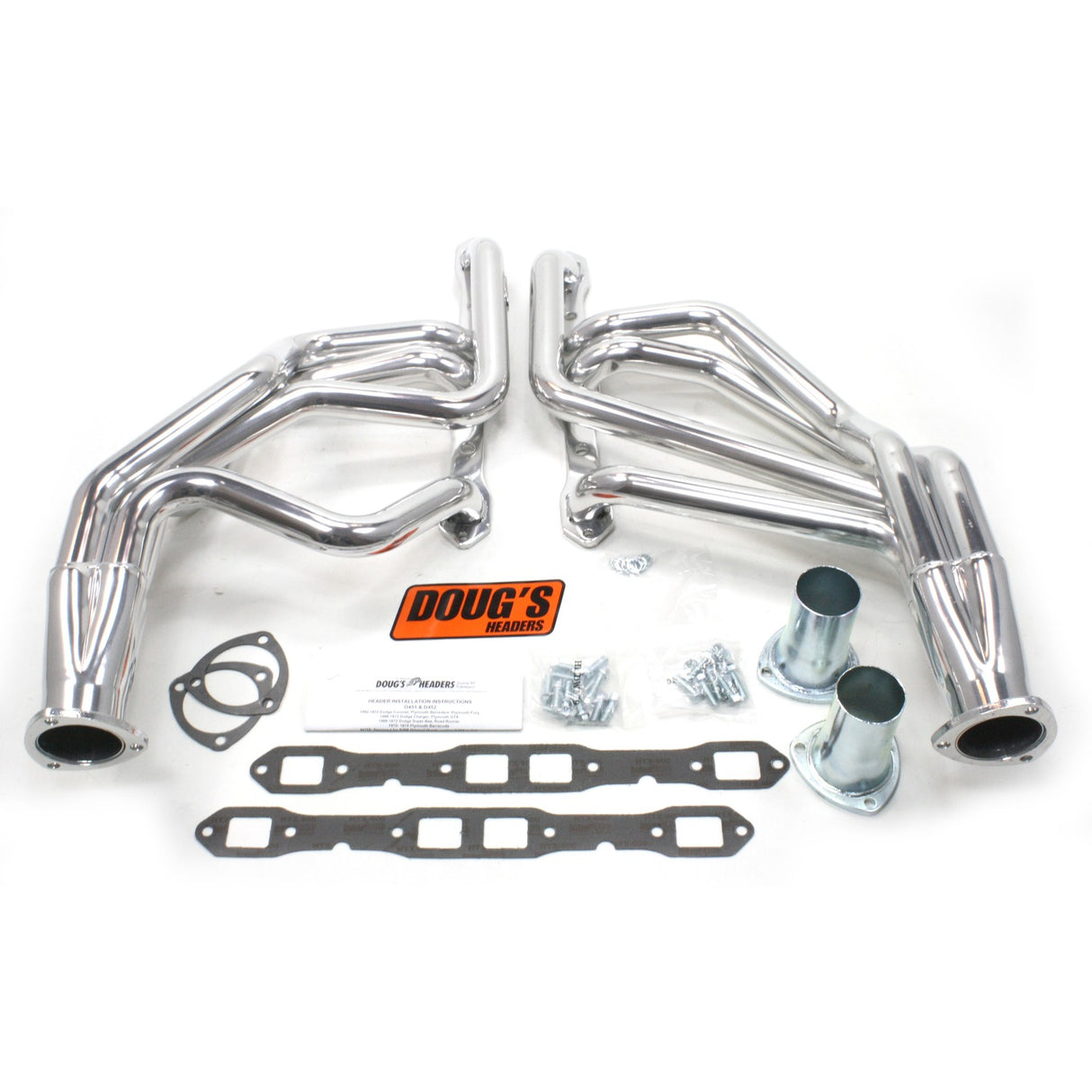 Long Tube Headers for 62-74 Mopar 383-400 'B' Motor 1-3/4in Primary D451