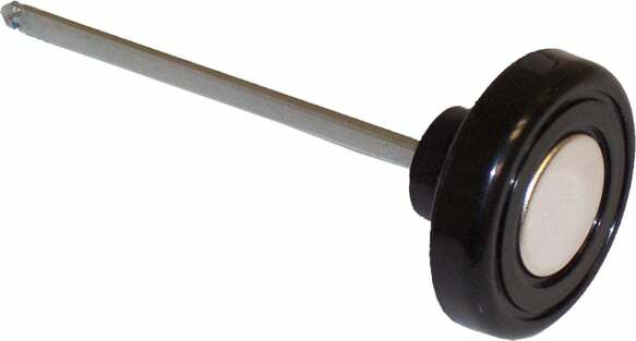 68-72 Trucks Headlight Knob & Rod-Deluxe-Black/Silver chrome C6044-68