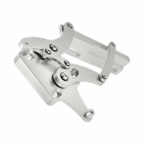 Fits 1967-1970 Mustang; Billet Hood Hinges-Polished - C7ZZ-16796-7-P muscle car
