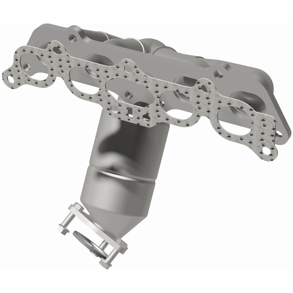 Catalytic Converter with Integrated Exhaust Manifold for HM Grade Federal / EPA Compliant Direct-Fit Manifold Catalytic