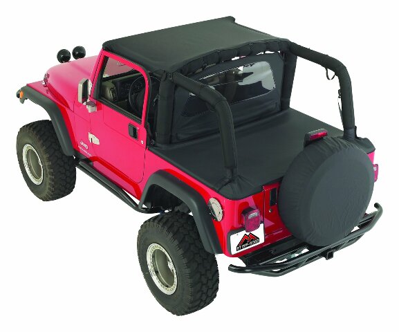 RT Off-Road Cover All Kit - CA10115 fits 1987-1991 Jeep Wrangler black fabric