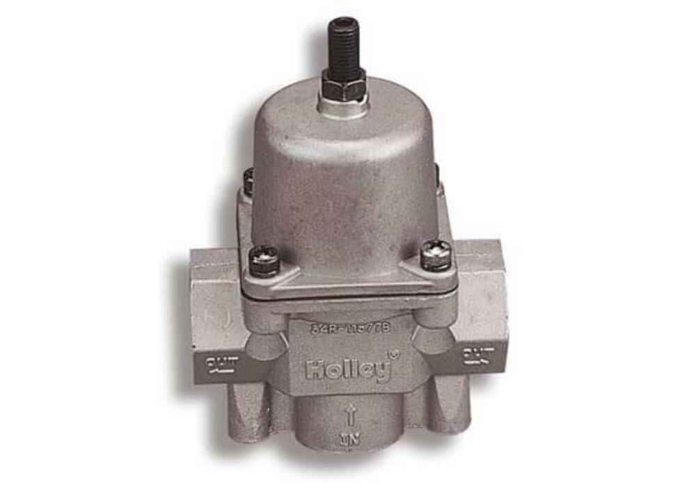 Holley Carbureted Fuel Pressure Regulator - 12-704 aluminum