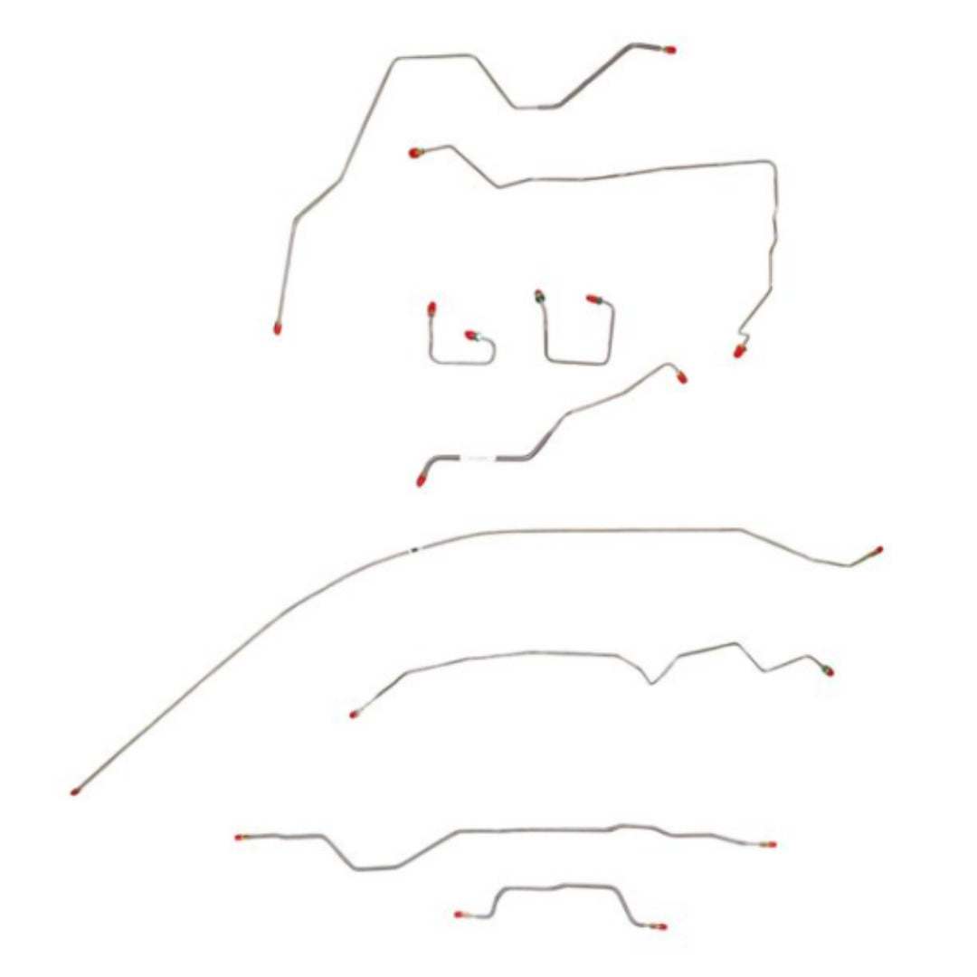 Complete Brake Line Kit for 1995-2001 Jeep Cherokee No ABS stainless steel