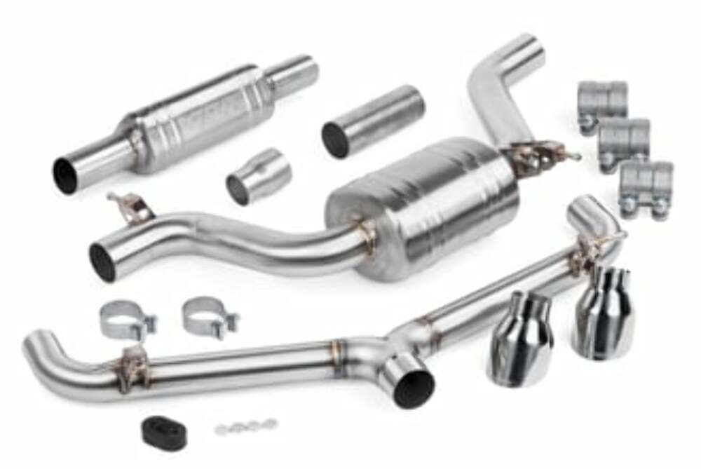 Fits 2018-21 GTI Volkswagen Catback Exhaust System(+Front Muffler)(MK7) stainless steel polished