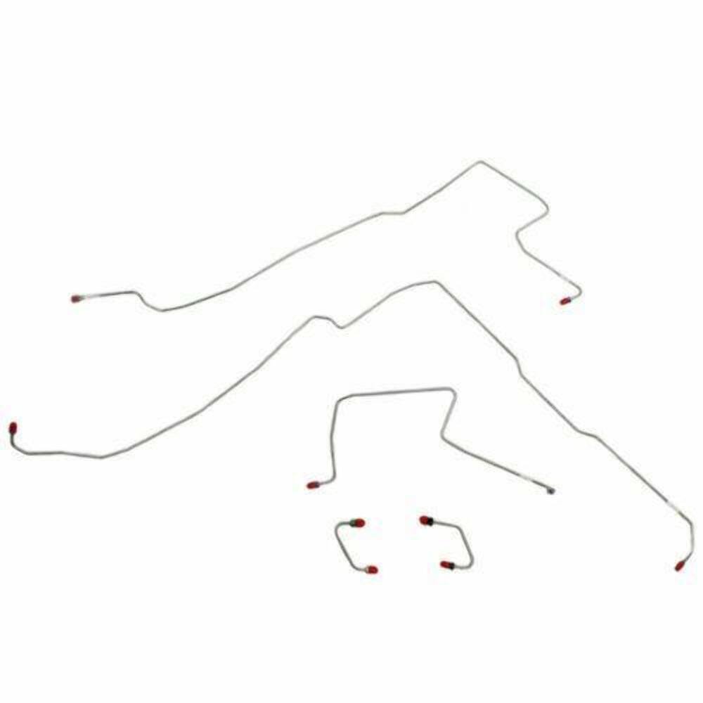 Complete Brake Line Kit for 1997-2006 Jeep Wrangler No ABS steel