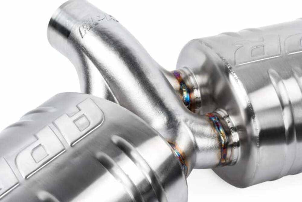 Catback Exhaust System - MK7.5 Golf R and VW stainless steel polished