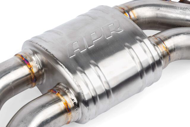 Catback Exhaust System Center Muffler - 4.0 TFSI - C7 for Audi stainless steel