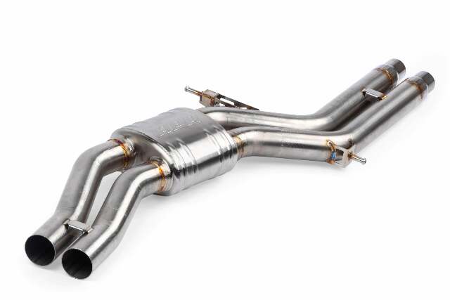 Catback Exhaust System Center Muffler - 4.0 TFSI - C7 for Audi stainless steel